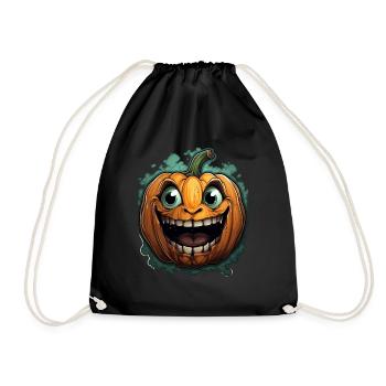 Scary Pumpkin Face I Spooky Halloween - Turnbeutel - Schwarz - Vorne