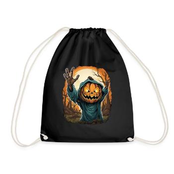 Halloween Emerging Hands Citrouille effrayante - Sac de sport léger - noir - Devant
