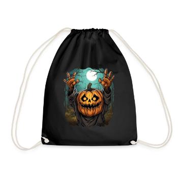Halloween Emerging Hands Citrouille effrayante - Sac de sport léger - noir - Devant