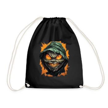Halloween Spooky Cartoon Mummy - Sac de sport léger - noir - Devant