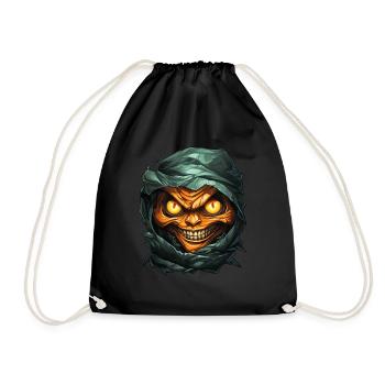 Halloween Spooky Cartoon Mummy - Sac de sport léger - noir - Devant