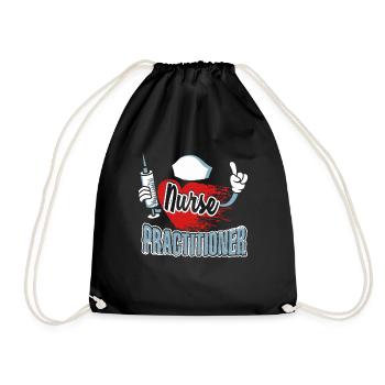 Nurse Practitioner Nurse Practitioner Love - Drawstring Bag - black - Front