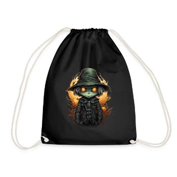 Scarecrow Halloween Cartoon Scary Scarecrow - Turnbeutel - Schwarz - Vorne