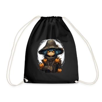 Scarecrow Halloween Cartoon Scary Scarecrow - Sac de sport léger - noir - Devant