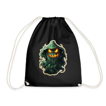 Ghost Lover Cartoon Style Halloween Ghost Spooky - Sac de sport léger - noir - Devant