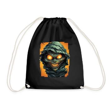 Halloween Spooky Cartoon Mummy - Sac de sport léger - noir - Devant