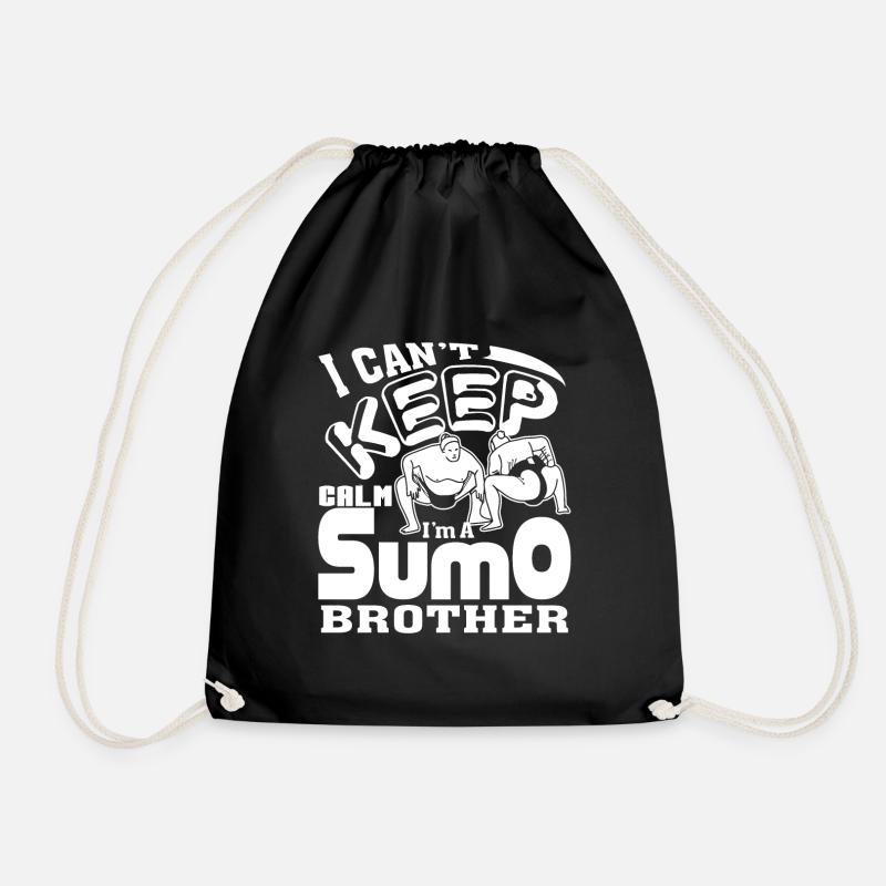 Sumo I'm a Sumo Brother - Drawstring Bag - black