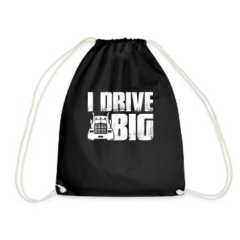 Truck Driver Truck Driver I Drive Big - Drawstring Bag - black - Front