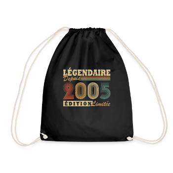 Légendaire depuis 2005 édition limitée - Sac de sport léger - noir - Devant