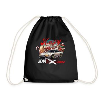 Jdm christmas edition / Tuning Mechanic Costume - Drawstring Bag - black - Front