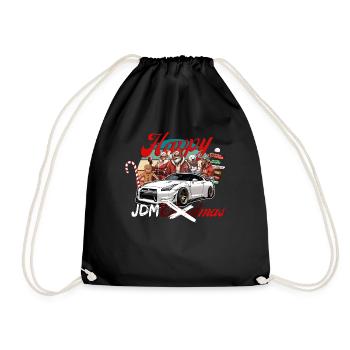 Jdm christmas edition / Tuning Mechanic Costume - Drawstring Bag - black - Front