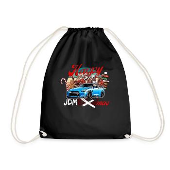 Jdm christmas edition / Tuning Mechanic Costume - Drawstring Bag - black - Front