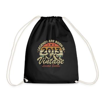 Les Légendes Sont Nées En 2013 Vintage Cadeau - Sac de sport léger - noir - Devant