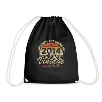 Les Légendes Sont Nées En 2014 Vintage Cadeau - Sac de sport léger - noir - Devant