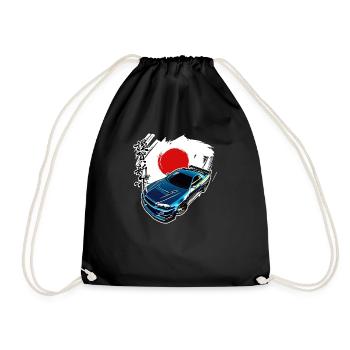 Jdm / Tuning / Turbocharger / Rims / Chiptuning - Drawstring Bag - black - Front
