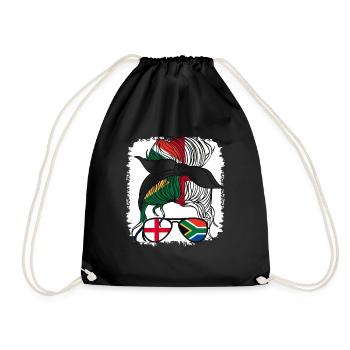 Suid-Afrika Anglais Demi-Fille Afrique du Sud - Sac de sport léger - noir - Devant