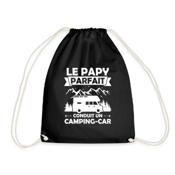 Le papy parfait conduit un camping car - Sac de sport léger - noir - Devant