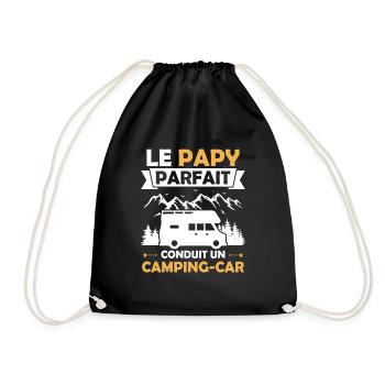 Le papy parfait conduit un camping car - Sac de sport léger - noir - Devant