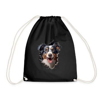 Australian Shepherd Owner - Perfect Aussie - Drawstring Bag - black - Front