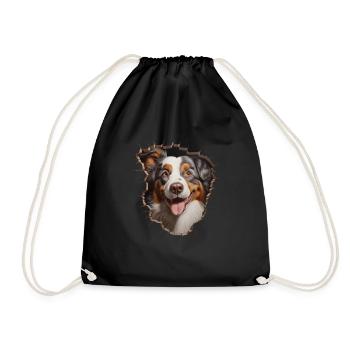 Australian Shepherd Owner - Perfect Aussie - Drawstring Bag - black - Front