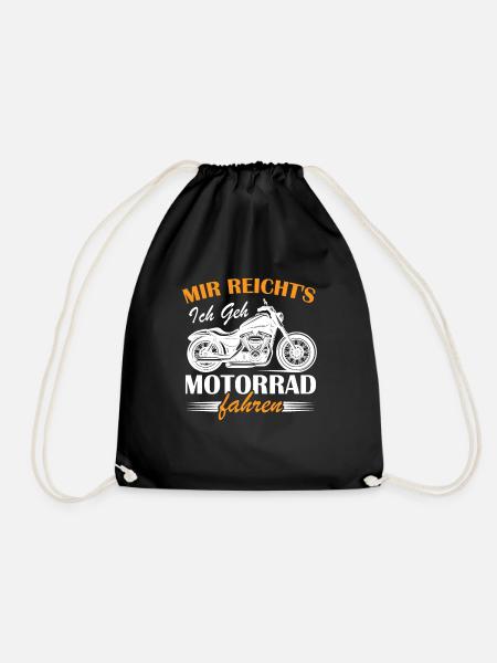 Mir reichts ich geh Motorrad fahren - Turnbeutel - Schwarz