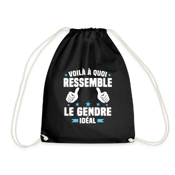 Voilà à quoi ressemble le gendre idéal - Sac de sport léger - noir - Devant