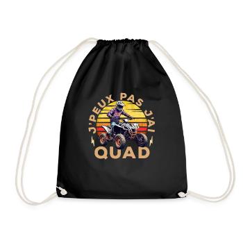 Je Peux Pas J'ai Quad - Sac de sport léger - noir - Devant