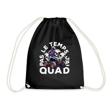 Pas Le Temps J'ai Quad - Sac de sport léger - noir - Devant