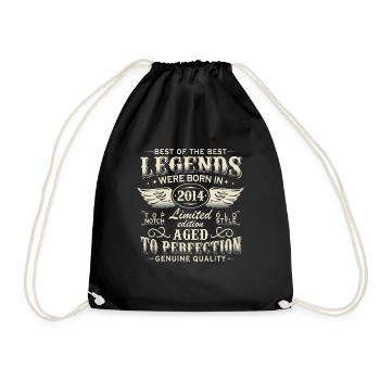 Vintage Legends Born 2014 Vintage Anniversaire - Sac de sport léger - noir - Devant