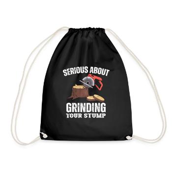 Bûcheron tronçonneuse arboriste - Sac de sport léger - noir - Devant