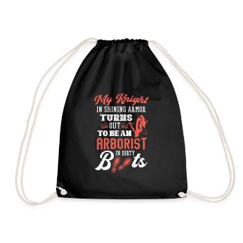 Bûcheron tronçonneuse arboriste - Sac de sport léger - noir - Devant