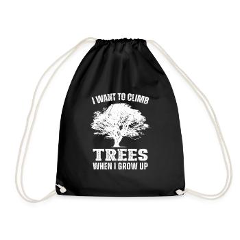 Bûcheron tronçonneuse arboriste - Sac de sport léger - noir - Devant