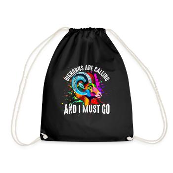 The Thickhorns Are Calling - Drawstring Bag - black - Front