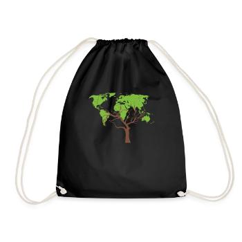 Bûcheron tronçonneuse arboriste - Sac de sport léger - noir - Devant