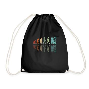 Harp Player Evolution - Drawstring Bag - black - Front