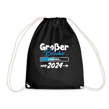 Großer Bruder Loading 2024 - Turnbeutel - Schwarz - Vorne