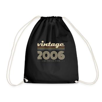 Vintage 2006 rétro Vintage cadeau d’anniversaire - Sac de sport léger - noir - Devant