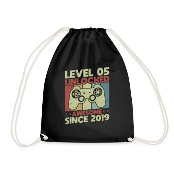 Niveau 5 débloqué - Sac de sport léger - noir - Devant
