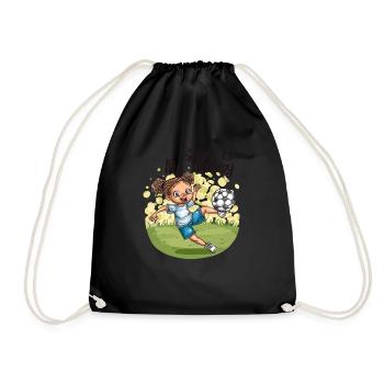 Soccer Is My Therapy - Soccer Girl Passion - Drawstring Bag - black - Front