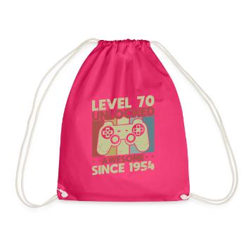 Level 70 freigeschaltet - Turnbeutel - Fuchsia - Vorne