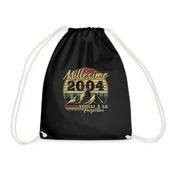 Vintage 2004 - Drawstring Bag - black - Front