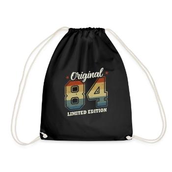 Original 1984 Gift 40th Birthday Husband Wife - Drawstring Bag - black - Front
