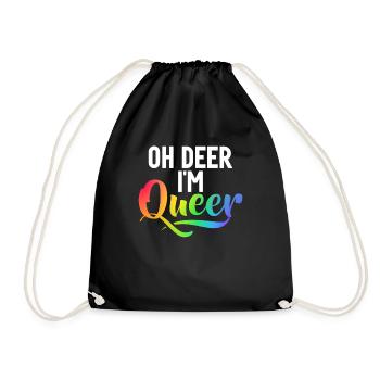 Gay Gifts - Turnbeutel - Schwarz - Vorne