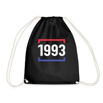 Né En 1993 Anniversaire Hommes - Sac de sport léger - noir - Devant