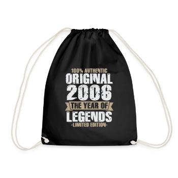 Légende 2006 Cadeau d'anniversaire vintage original - Sac de sport léger - noir - Devant