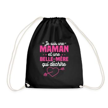Je suis une Maman et une belle mère qui déchire - Sac de sport léger - noir - Devant