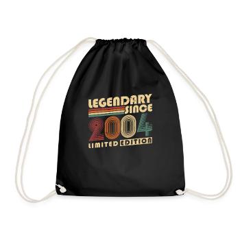 Légendaire depuis 2004 Vintage cadeau d’anniversaire - Sac de sport léger - noir - Devant