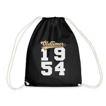 Oldtimer 1954 - Drawstring Bag - black - Front