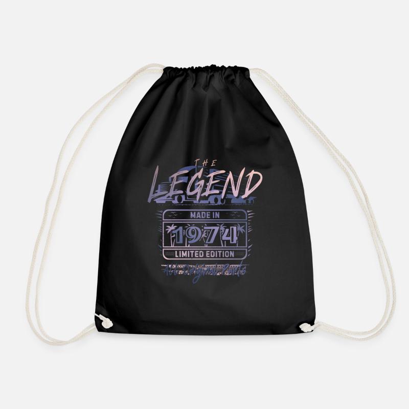 The Legend Made in 1974 Limited Edition - Drawstring Bag - black