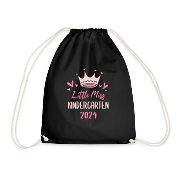 Little Miss Kindergarten 2024 - Turnbeutel - Schwarz - Vorne